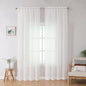 Sheer Curtains 78 inch Length, Ivory Sheer Cutains 2 Panels Set by OWENIE