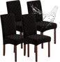 Genina Waterproof Chair Covers for Dining Room, Stretch Jacquard Dining Chair by Genina
