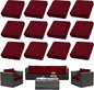 14PCS Patio Cushion Covers, Patio Furniture Couch Seat Slipcovers | Washable by SUKAIKEQA
