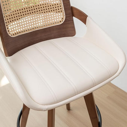 Set of 2 Mid Century Modern Counter Stools - Image 7