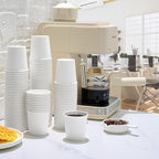 LITOPAK 1000 pack 4 oz Disposable Paper Coffee Cups, Small White Paper Coffee Cups for Office, Home, Party, and Events