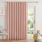 INOVADAY Extra Wide 100% Blackout Linen Curtains 102x108 Blush Pink | Linen by INOVADAY
