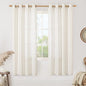 Cream Linen Sheer Curtains 78 inch Length by LAMIT