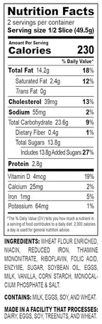 Nadel - NATURALLY DELICIOUS Sweet Breads & Cakes POUND CAKE Slices, 24 Pack, Back to School lunch snack, breakfast bar, cake slices