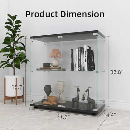 LFT HUIMEI2Y Glass Display Cabinet 2-Shelf - Image 2