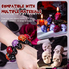 Halloween Resin Earrings Mold 3pcs Mini Skull Resin Jewelry Molds, Bat Pumpkin Coffin Silicone Mold for Earring Pendant Bracelet Keychain Making Kit DIY Epoxy Ornaments Holiday Gifts