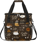 coffee sugar coffee beans Coffee Maker Carring Bag Travel Carrying Storage Tote Bag Compatible with Keurig K-Mini or K-Mini Plus Portable Single Serve Coffee Brewer Case with Pockets for K-cup Pods