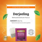 Twinings Darjeeling Black Tea Individually Wrapped Bags, 50 Count (Pack of 6), Delicate Light Taste, Caffeinated, Enjoy Hot or Iced, 300 Teabags