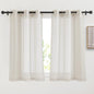 NICETOWN Short Linen Curtains for Kitchen, Grommet Small Window Curtains Linen by NICETOWN