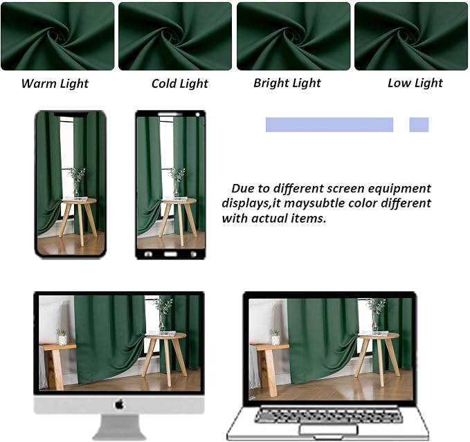 Simplebrand Ava Ever Green Blackout Curtains - Image 8