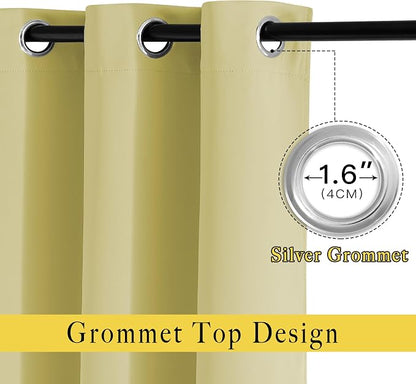 NICETOWN Room Darkening Window Curtains & Drapes 72" Long - Image 2