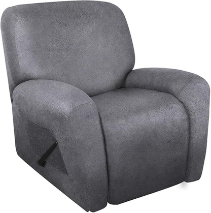 ANARACHON Leather Look Oversize Recliner Chair Covers, Thick 4 Pieces Recliner by ANARACHON