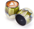 Espresso Cups Ceramic Kiln-Change Mini Espresso Coffee Cup KungFu Tea Set Spirits Cups Tasting Cups Mate Cup (2Pcs, Green)