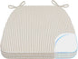 AAAAAcessories D-Shaped Chair Cushions, Machine-Washable Cover, Natural Sand by AAAAAcessories