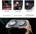 Coffee Mug Warmer, Drink Cooler with Wireless Charger, Smart Cup Warming, Beverage Cooling and Phone Charging 3 in 1 for Desk Office Gift