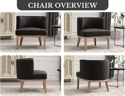 Gray Barrel Chairs Set of 2 - Image 9