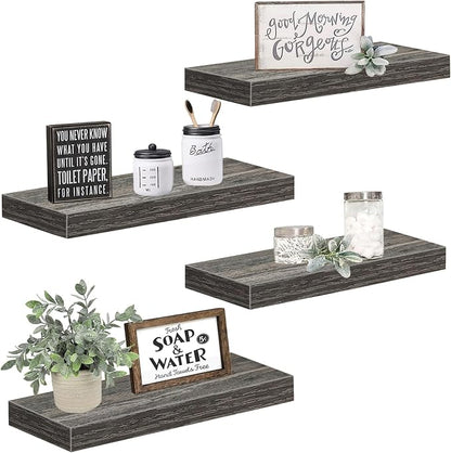 QEEIG Floating Shelves for Wall Bathroom Shelf Bedroom Kitchen Living Room - Image 9