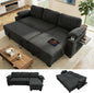 93" L Shaped Sleeper Sofa Bed, Pull Out Sectional Couch by KCGKCG