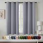 MIULEE Blackout Curtains for Bedroom 2 Panels 40 x 45 Inch Long Silver Grey | by MIULEE