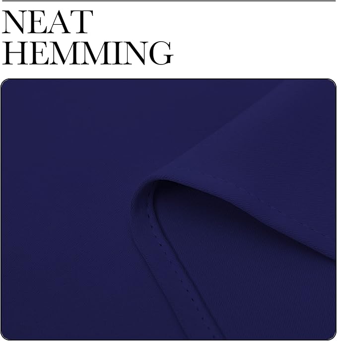 NICETOWN Navy Blue Blackout Curtains 40 inches Length - Image 6