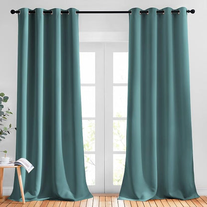 NICETOWN Blackout Bedroom Curtains 90 inches Long, Grommet Thermal Insulated by NICETOWN