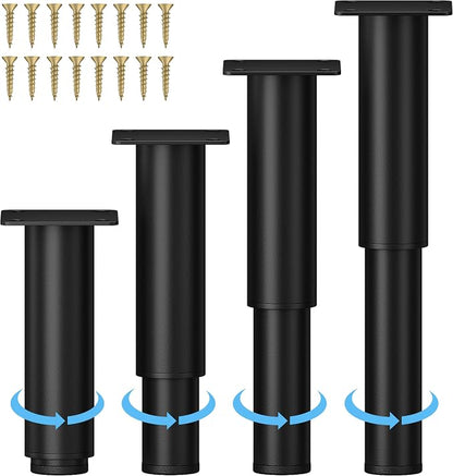 Metal Adjustable Furniture Legs 5.12-9.45 inch, Wlrrcwdttc Sofa Legs Cabinet by Wlrrcwdttc