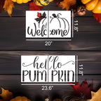 Fall Stencils for Door Mats Reusable Fall Doormat Stencils Hello Pumpkin Stencil for Doormats Wood Sign Decor