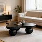 46" Cloud Coffee Table with 3 Ball Legs, Modern Irregular Center Table by BSYEIO