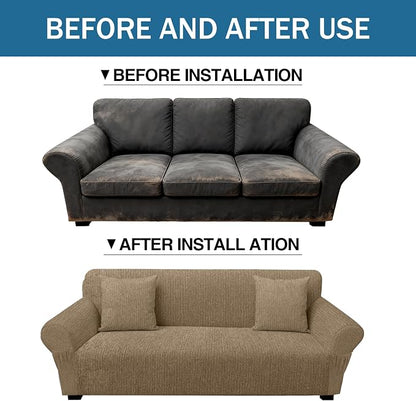Sofa Slipcover with 2 Pillow Cover - Image 8