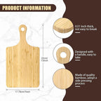 Lounsweer 6 Pcs Thicken Cutting Board Bulk Wood Board for Chopping Serving Charcuterie Material for Laser Engraving Mother' Day Wedding Housewarming Gift
