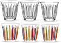 MHW-3BOMBER Espresso Coffee Glasses Set of 6 Drinking Glasses 8.1OZ Latte Glasses for Beverage, Water, Whiskey, Juice, Cocktail, Beer G6195-0S