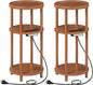 HOOBRO Set of 2 Small Round Side Tables by HOOBRO