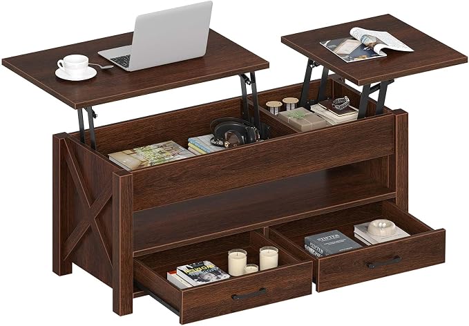 Seventable Coffee Table, 39.3" Lift Top Coffee Table by Seventable
