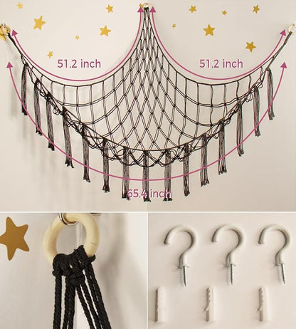 mirolam Stuffed Animal Storage Hammock Net - Image 5