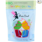 All-Natural Food Coloring Powder set. Colors: Red, Yellow, Blue, Green. Dye-Free/Plant-Based/Non-Carmine/Non annatto/FLAVORLESS by PIXIE DUST (Medium .17 oz Each Color .68 oz/20 gr Total)