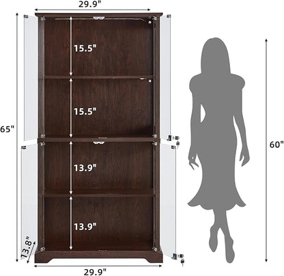 LELELINKY Farmhouse Display Cabinet - Image 2