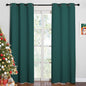 NICETOWN Christmas Thermal Insulated Solid Grommet Blackout Curtains/Drape by NICETOWN