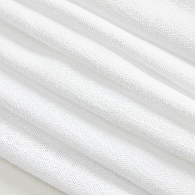 MYSKY HOME Floor to Ceiling Curtains 120 Inches White Sheer Window Drapes 2 - Image 6
