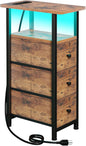 LOAKEKEL Narrow End Table Living Room by LOAKEKEL