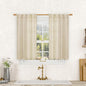 Semi Sheer Linen Curtains 40 Inch Length by LAMIT