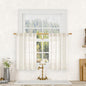 Semi Sheer Linen Curtains 36 Inch Length 2 Panels, 25 x 36 Inch | Light by LAMIT