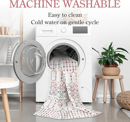 Lahome Moroccan Washable Runner Rug 2x6 Non-Slip Anti-Fatigue Kitchen Rugs and - Image 3