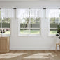 MIULEE 4 Panels White Valance Short Valance Sheer Curtains 42 x 14 Inches | by MIULEE