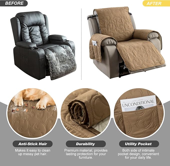 100% Waterproof Recliner Chair Cover, Recliner Chair Covers - Image 4