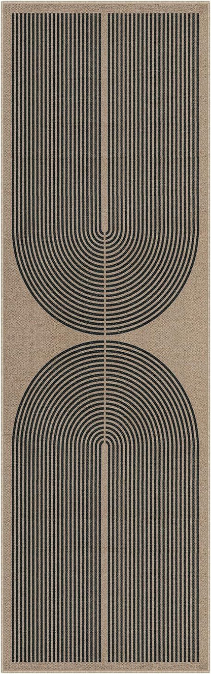 Lahome Modern Rainbow 2x8 Runner Rug, Washable Hallway Kitchen Runner Rugs - Image 8