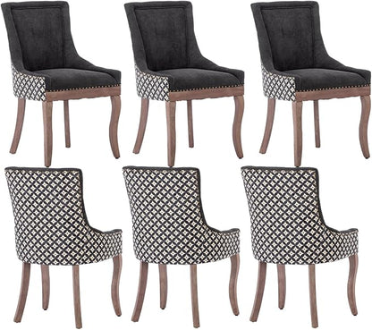 Modern Dining Chairs Set of 6, High Back Dining Chairs Side Chairs by MZDOO