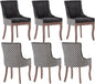 Modern Dining Chairs Set of 6, High Back Dining Chairs Side Chairs by MZDOO
