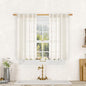 Semi Sheer Linen Curtains 40 Inch Length by LAMIT