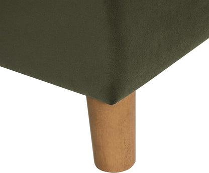 HomePop - Dinah 24" Storage Ottoman- Loden Green Velvet - Image 8