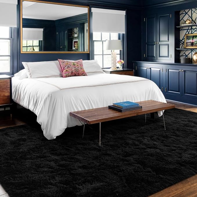 7x10 Ft Extra Large Shag Rugs for Living Room, Ultra Soft Fluffy Furry Area - Image 2